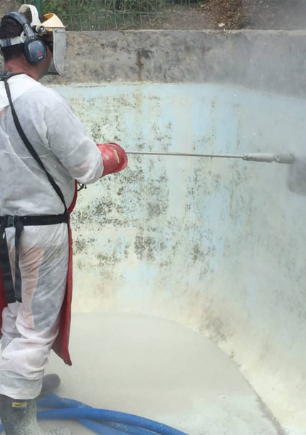 abrasive blasting services by Impact Group NSW
