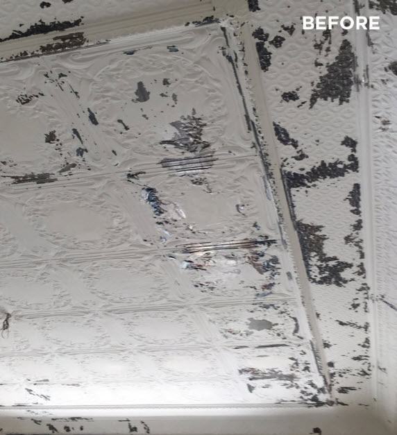 interior lead paint removal - before